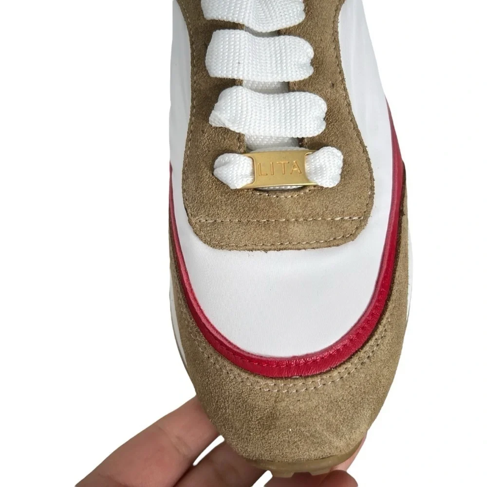 Lita By Ciara Multicolor Sport Trainer Sneaker In Red/White Size 37 EU 6.5-7 US